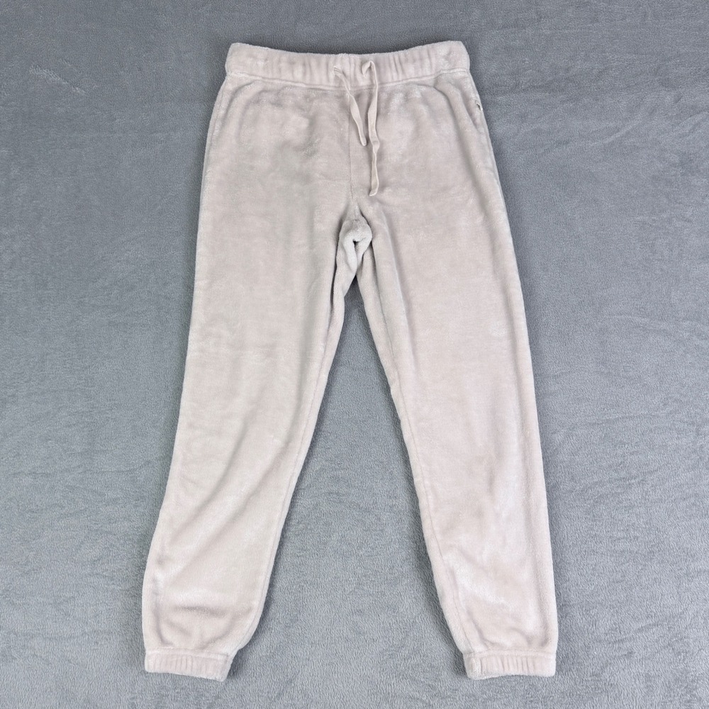 UGG Betsey Fleeceโ Lounge Jogger Pants Beige Cream Soft Plush Loungewear Small
